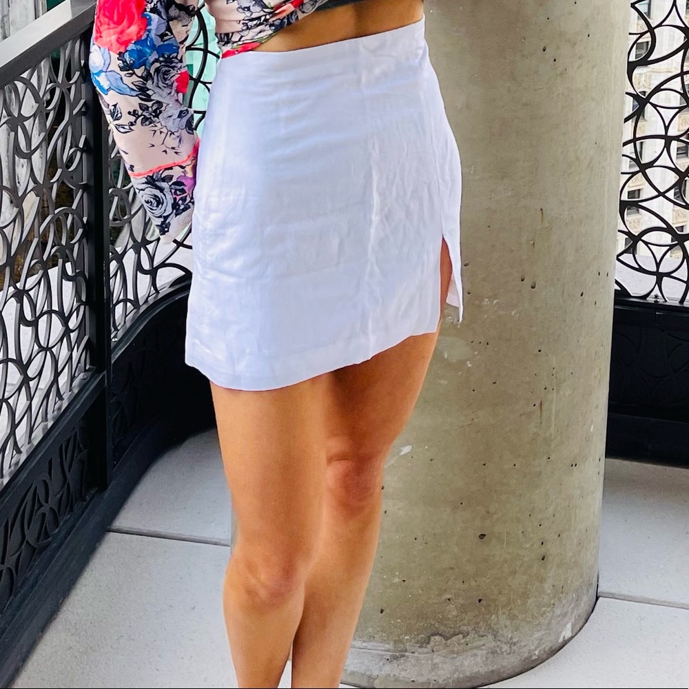 Linen Mini Skirt